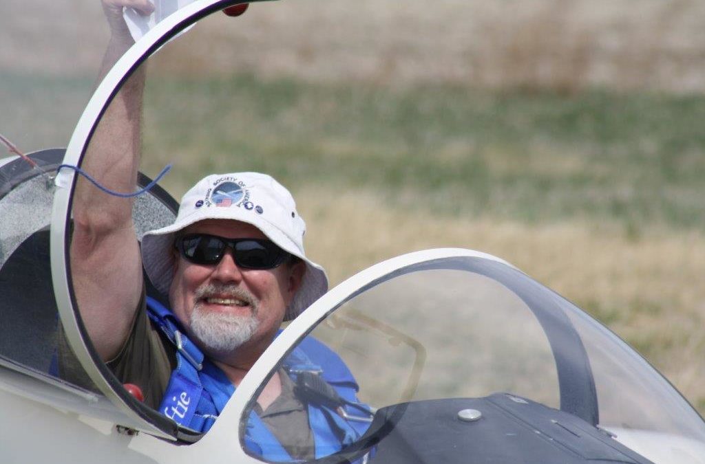 Mike B. Takes his dad for a glider ride
